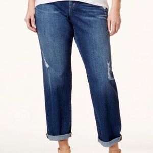 Michael Kors Dillon Relaxed Ripped Jeans Size 14